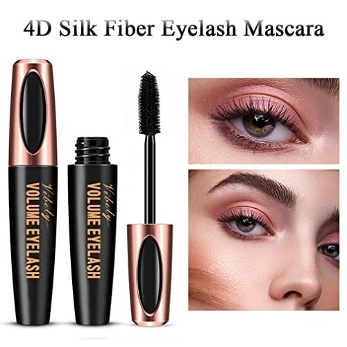 3 Pack Waterproof 4D Silk Fiber Lash Mascara - Voluminous & Lengthening