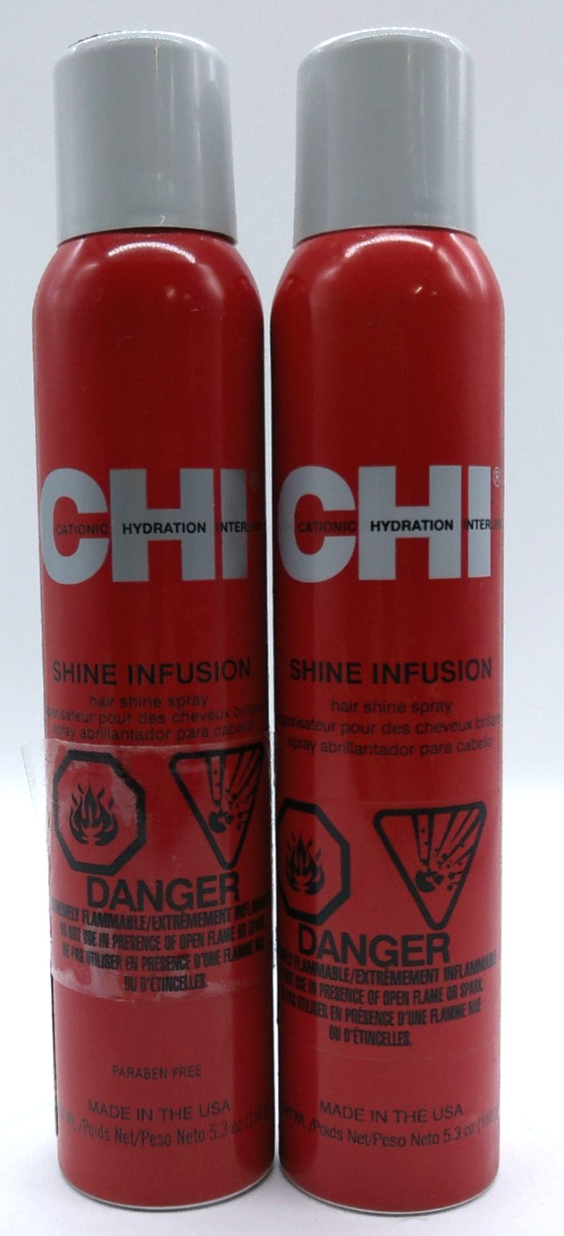 CHI Shine Infusion Hair Shine Spray - 2 Pack, 5.3 Oz Each