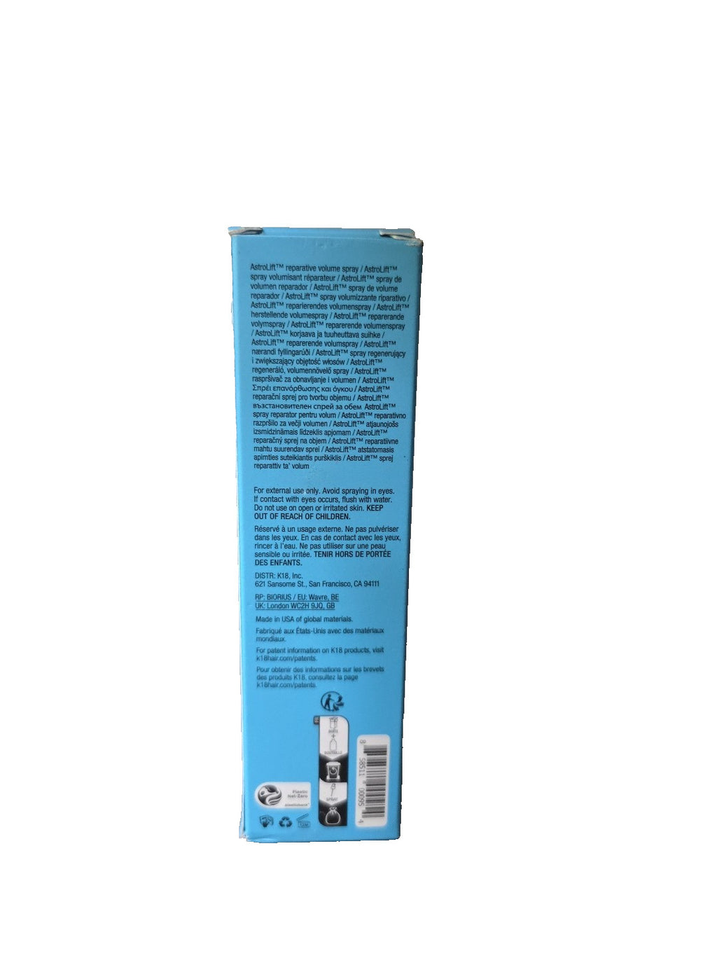 K18 AstroLift Reparative Volume Spray - Hair Thickening & Repair 4 oz
