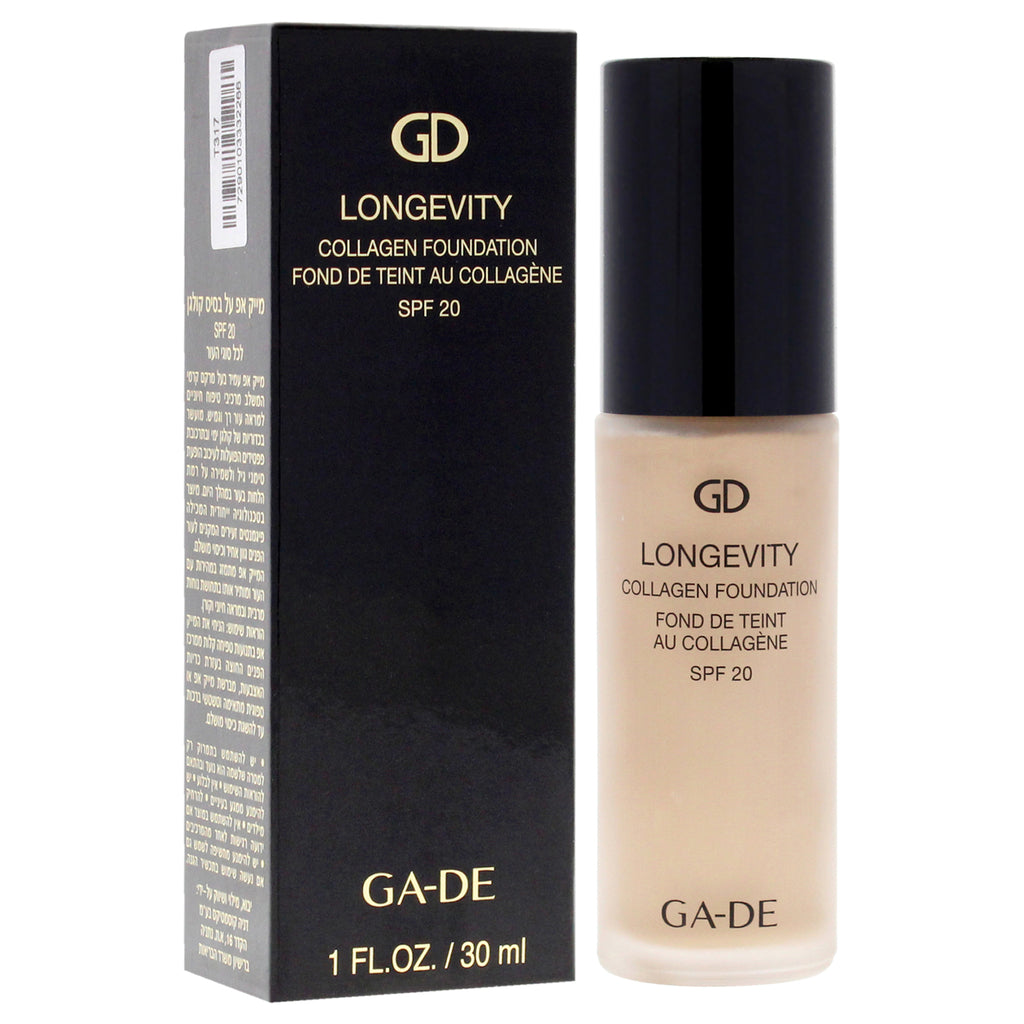 Longevity Collagen Foundation SPF 20 - Soft Beige 501, 1 oz by GA-DE