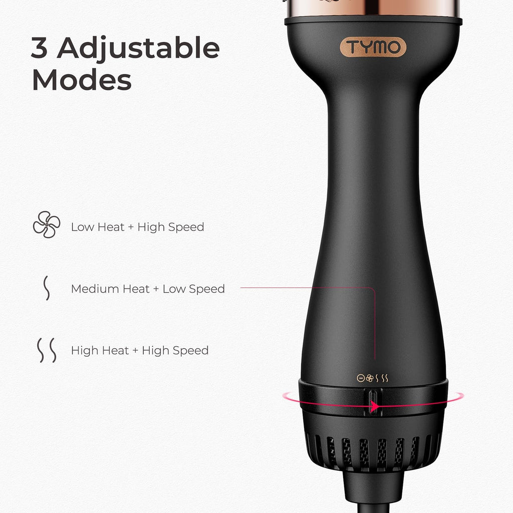 Professional 4-in-1 Hair Dryer Brush - Volumizer, Straightener & Curler