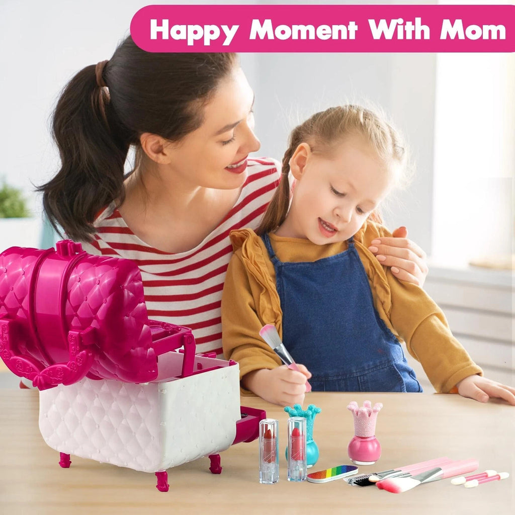 Kids Washable Makeup Set for Girls Pretend Play Princess Toy Gift