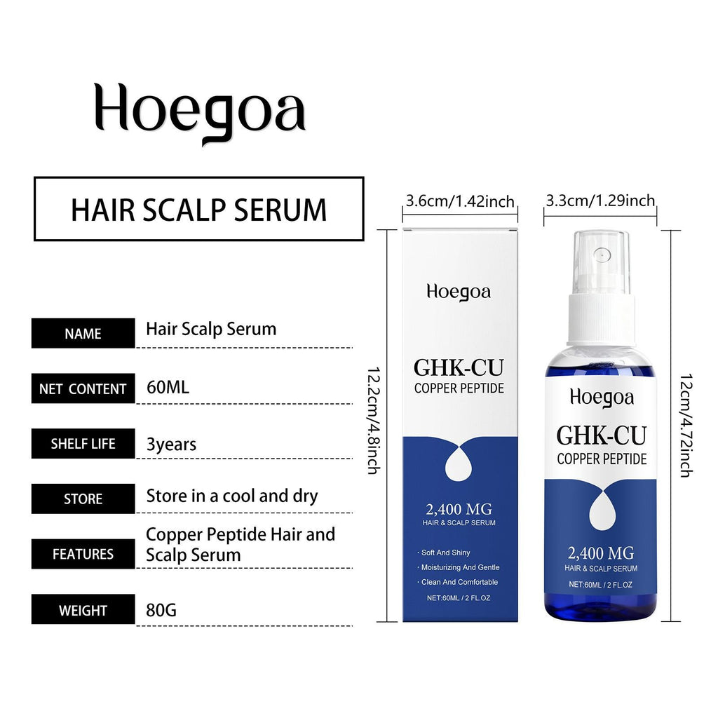 Copper Peptide Hair Growth Serum Spray - Nourishing & Strengthening 60ml