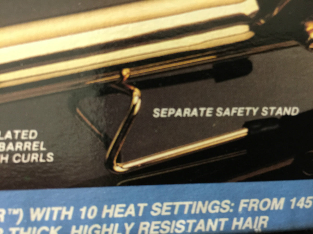 Professional 3/4 Inch Gold-Plated Curling Iron with Multi-Temperature Settings