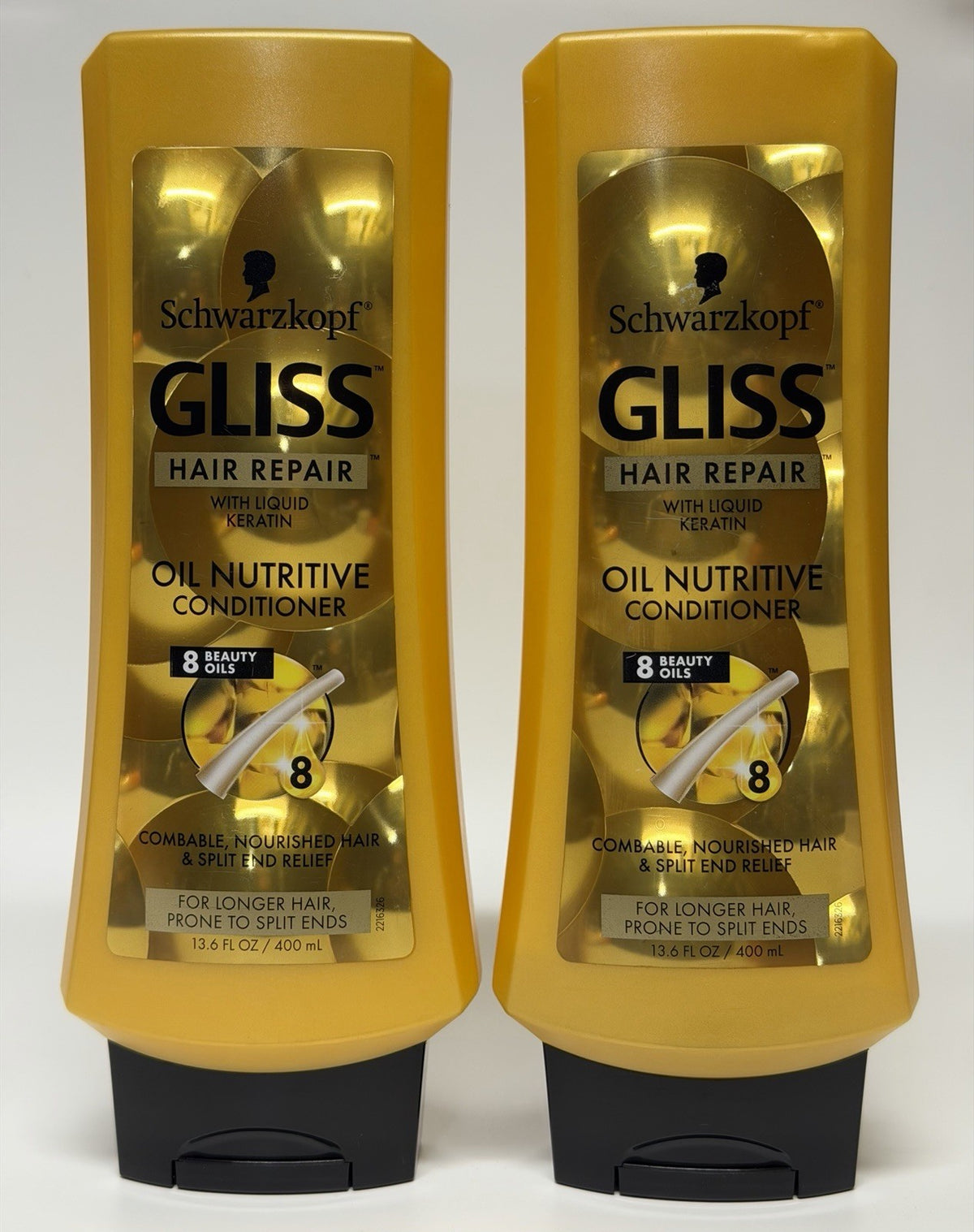 Schwarzkopf Gliss Hair Repair Nutritive Conditioner Liquid Keratin Pack 3