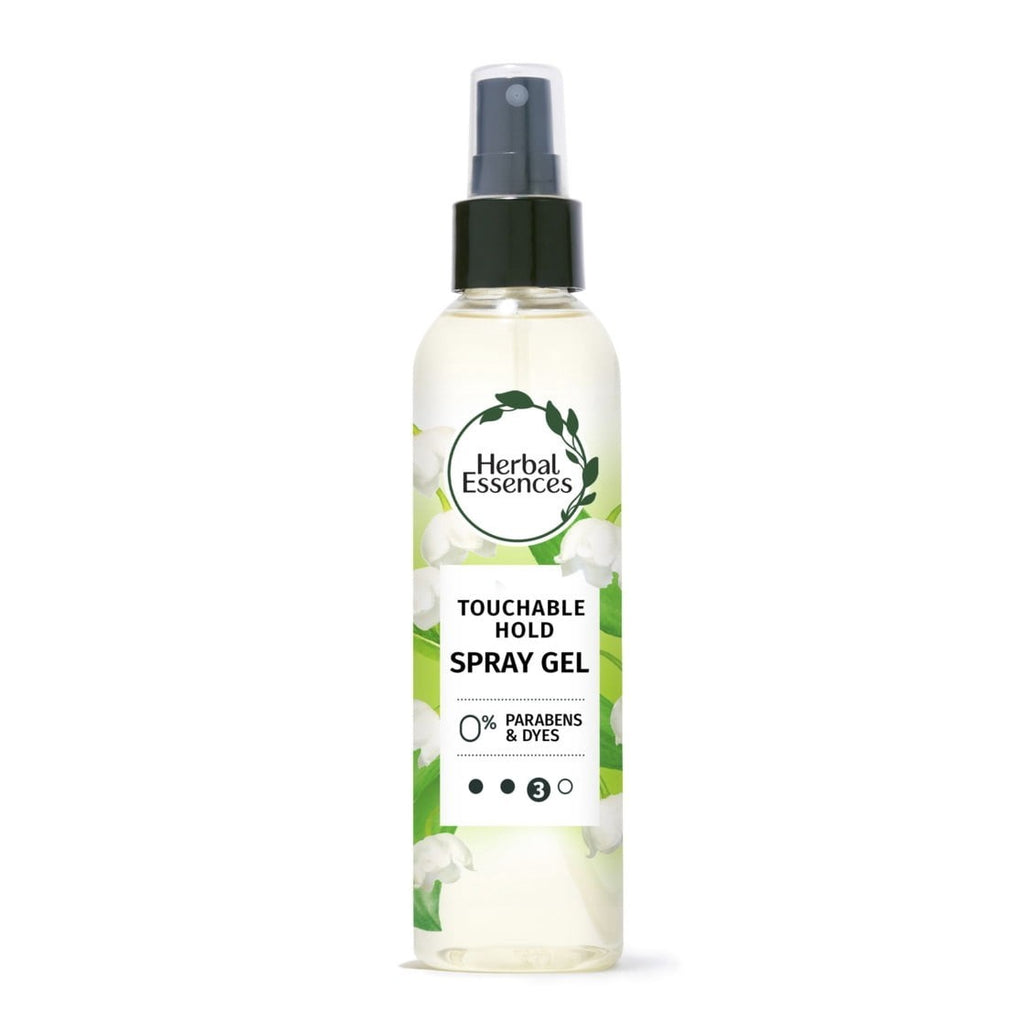Herbal Essences Touchable Spray Hair Gel Frizz Control 24H Hold 5.7oz (4 Pack)