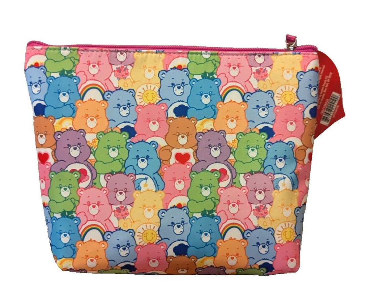 Care Bears Makeup Bag - Zipper Closure Cosmetic Pouch for Travel & Gift