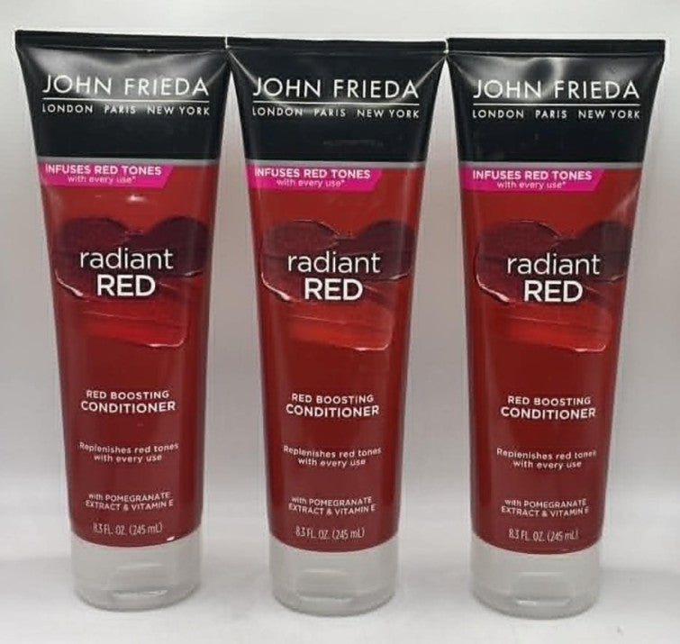 John Frieda Radiant Red Boosting Conditioner 3 Pack - 8.3 FL OZ Each