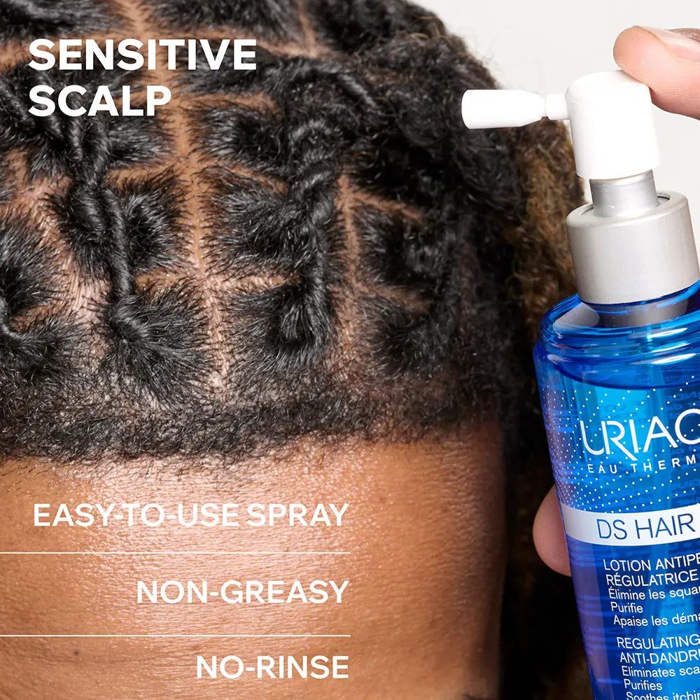 Uriage DS Anti-Dandruff Hair Lotion - Soothing Scalp Treatment, 2x100ml