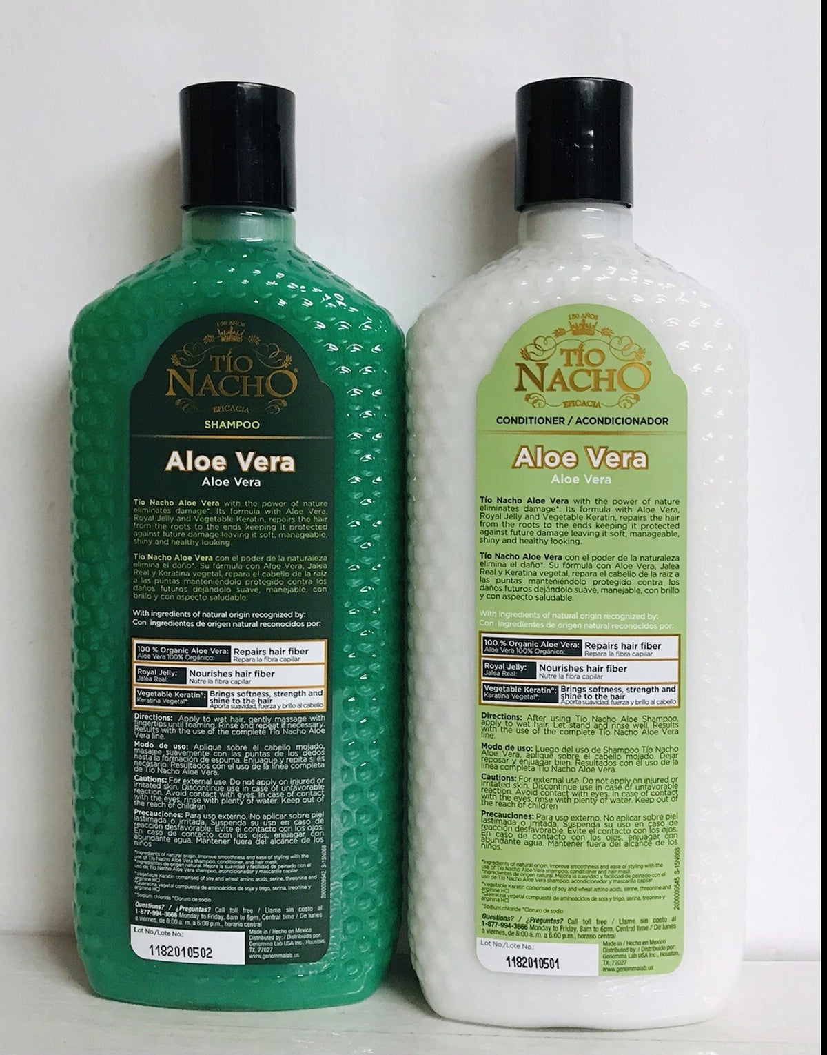 Aloe Vera Shampoo & Conditioner Set - Deep Repair for Hair - 14 fl oz Each