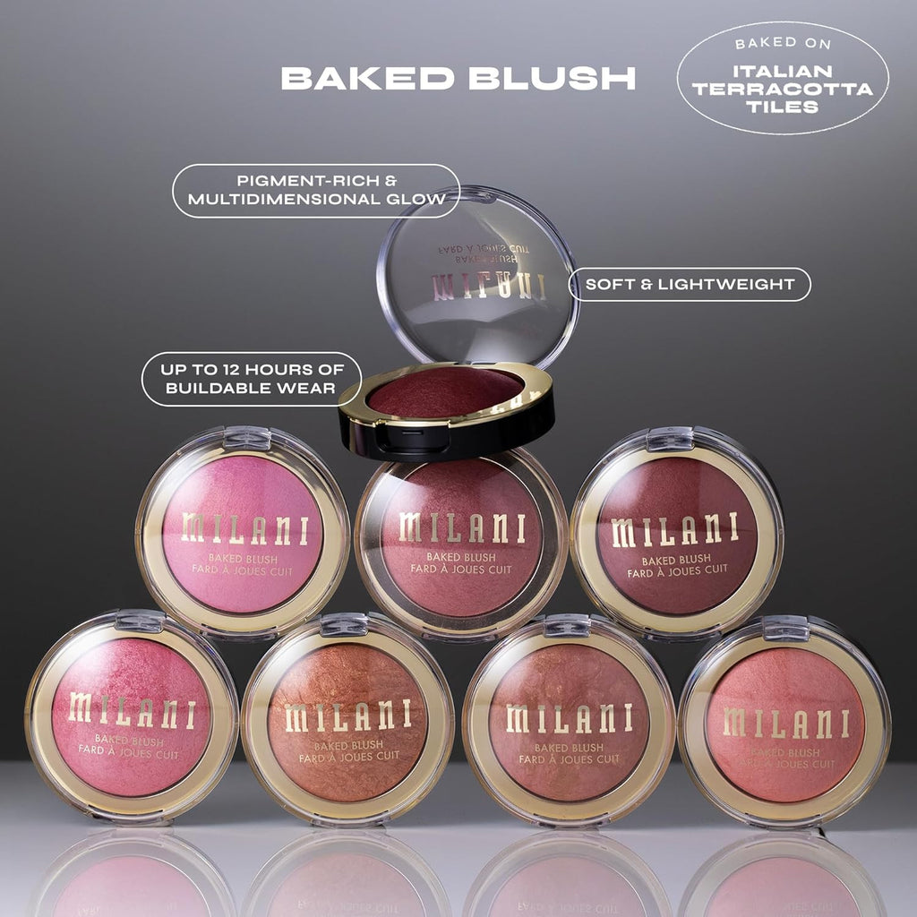 Milani Baked Blush Powder Cheek Color - 8 Shades, Cruelty Free