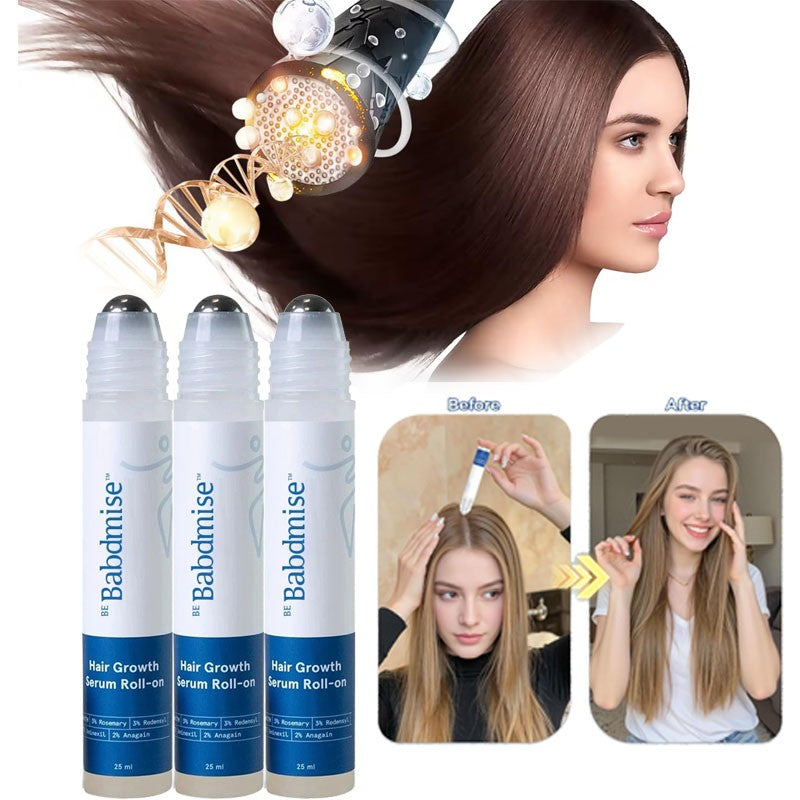 Hair Growth Serum Roll-On with Rosemary & Redensyl - 25ml, Anti-Hair Loss Treatment
