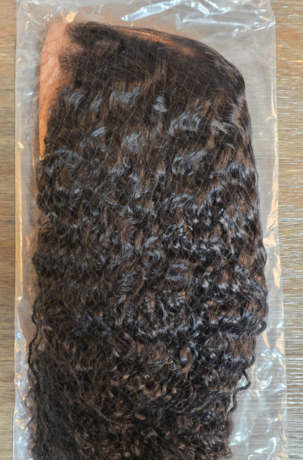 20 Inch Jerry Curly Lace Wig with 7x5 Lace Area and Accessories - Black