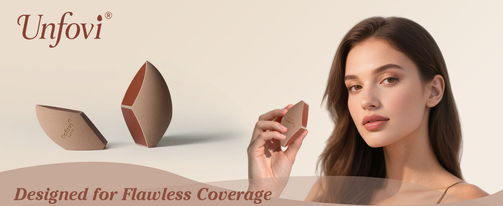 Honeycomb Film Makeup Sponges Set for Foundation Blending - Reusable & Portable