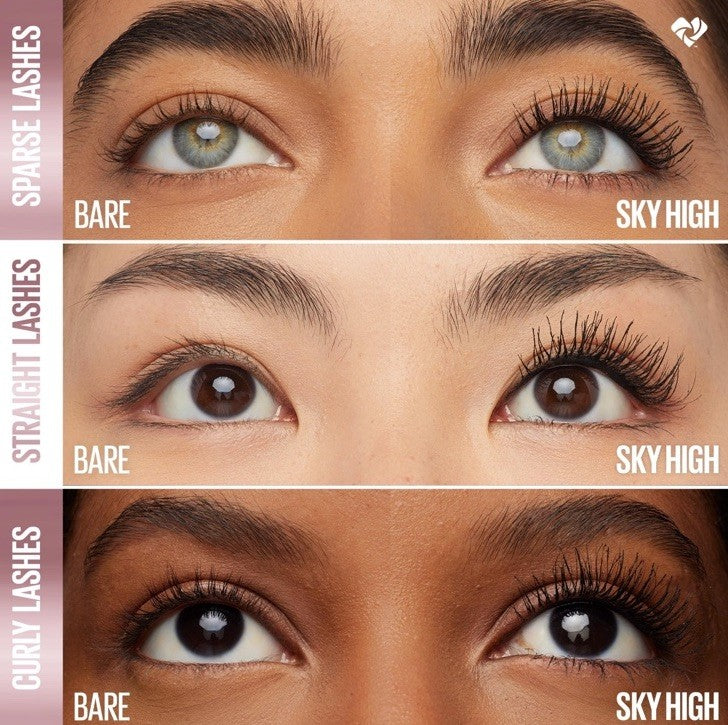 Maybelline Lash Sensational Sky High Mascara Very Black Waterproof 801 & 802