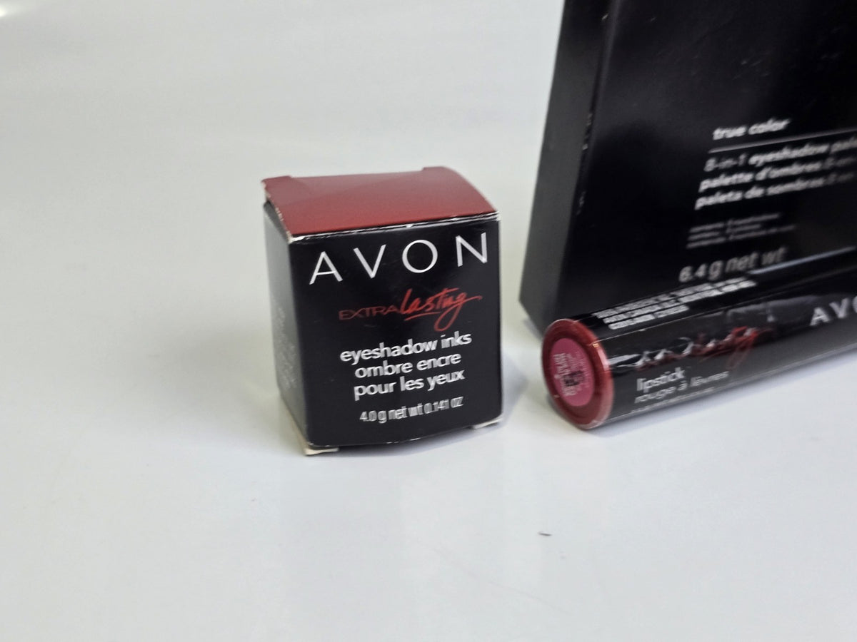 Avon Makeup Lot: Eyeshadow Palettes, Lipsticks, Extra Lasting Ink Set