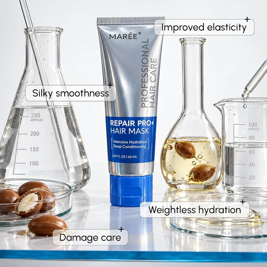 Keratin & Collagen Hair Mask for Damaged Hair - Repair & Hydrate