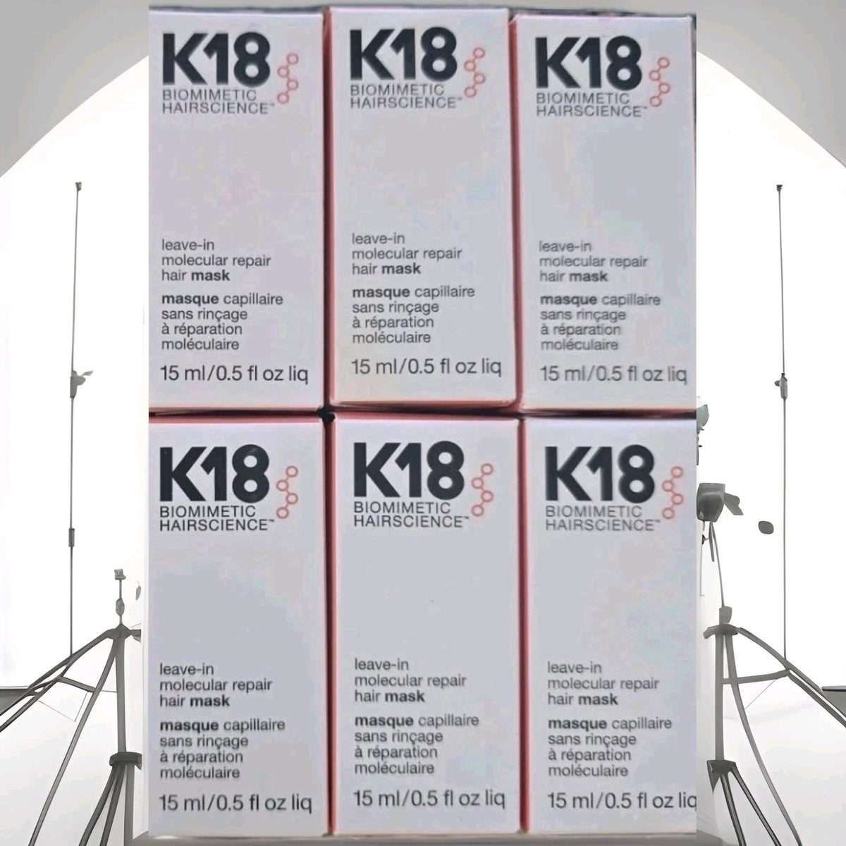 K18 Leave-in Molecular Repair Hair Mask Set - 6 x 15ml