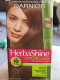 Garnier Herbashine Hair Color Creme 530 Medium Golden Brown Bronze Glow