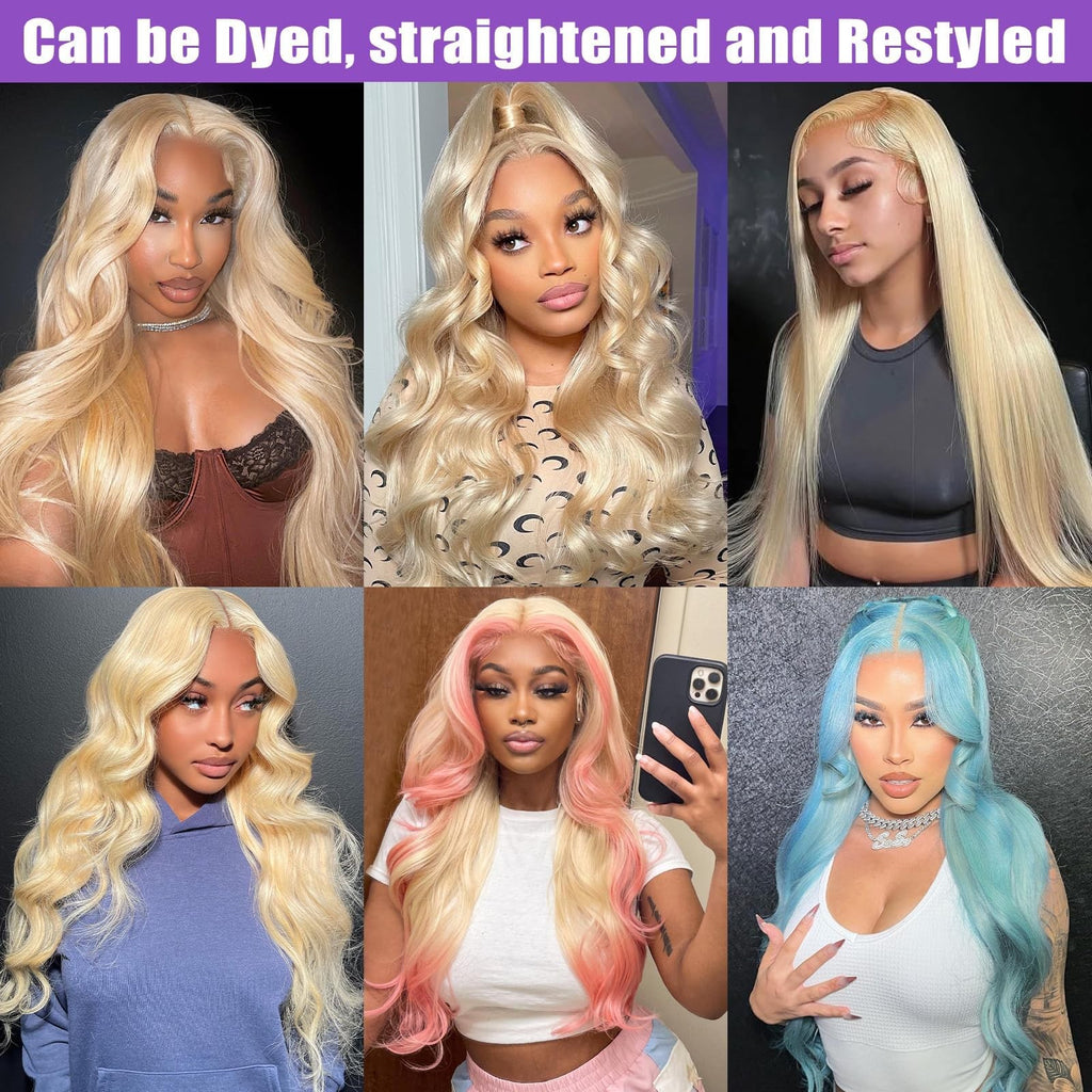 Blonde Brazilian Virgin Hair Bundle 18 Inch Double Weft 613 Color