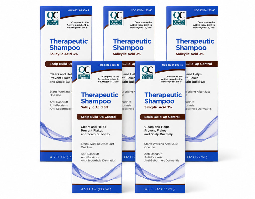 Therapeutic Dandruff Shampoo 4.5 oz Unisex Relief 5 Pack