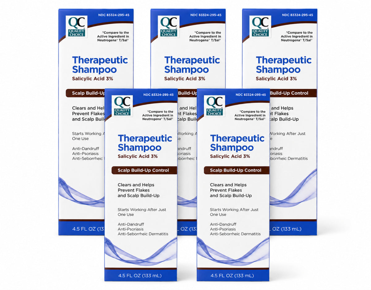 Therapeutic Dandruff Shampoo 4.5 oz Unisex Relief 5 Pack