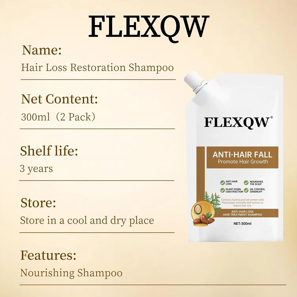 Anti Hair Loss Shampoo for Hair Growth & Thickening - Natural Ginseng & Ginger Formula