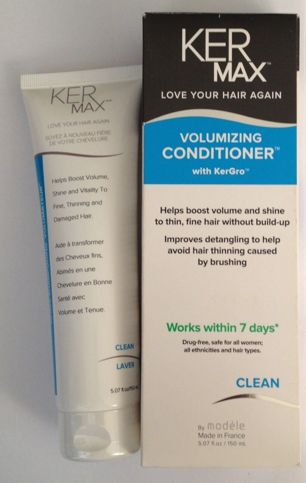 Volumizing Hair Conditioner with KerGro for Fine Hair - 5.07Oz