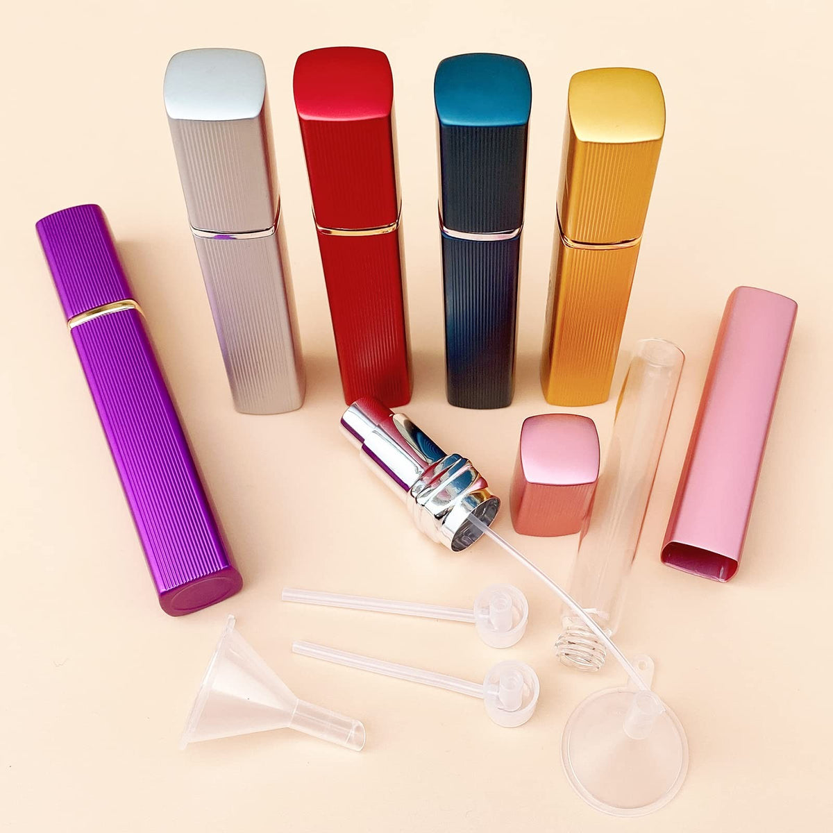12ml Refillable Perfume Atomizer Set - Travel Size Spray Bottles for Fragrance