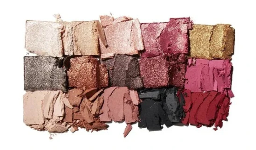 15 Shade Eyeshadow Palette with Brushes - All That Rose Gold