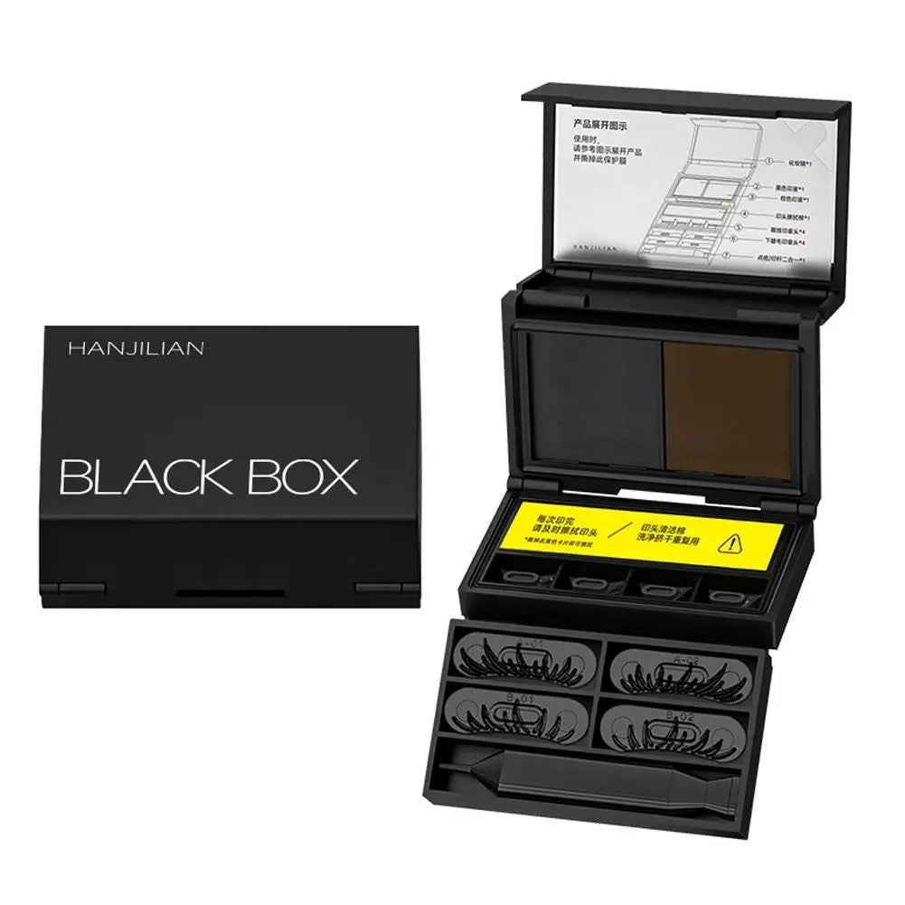 3-in-1 Portable Eye Makeup Kit with Lash Stamp & Beauty Mark Applicator