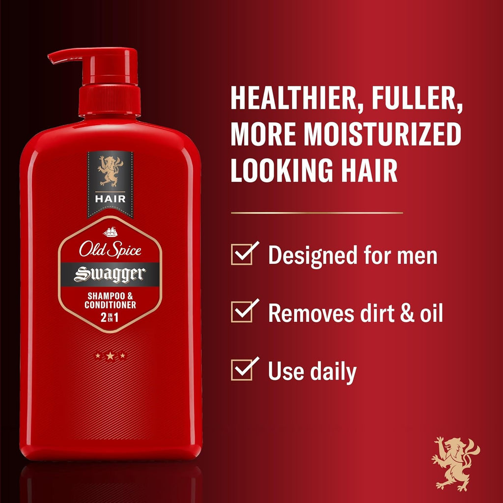 Men's 2-in-1 Shampoo and Conditioner Set with Cedarwood Lime Scent – All Hair Types