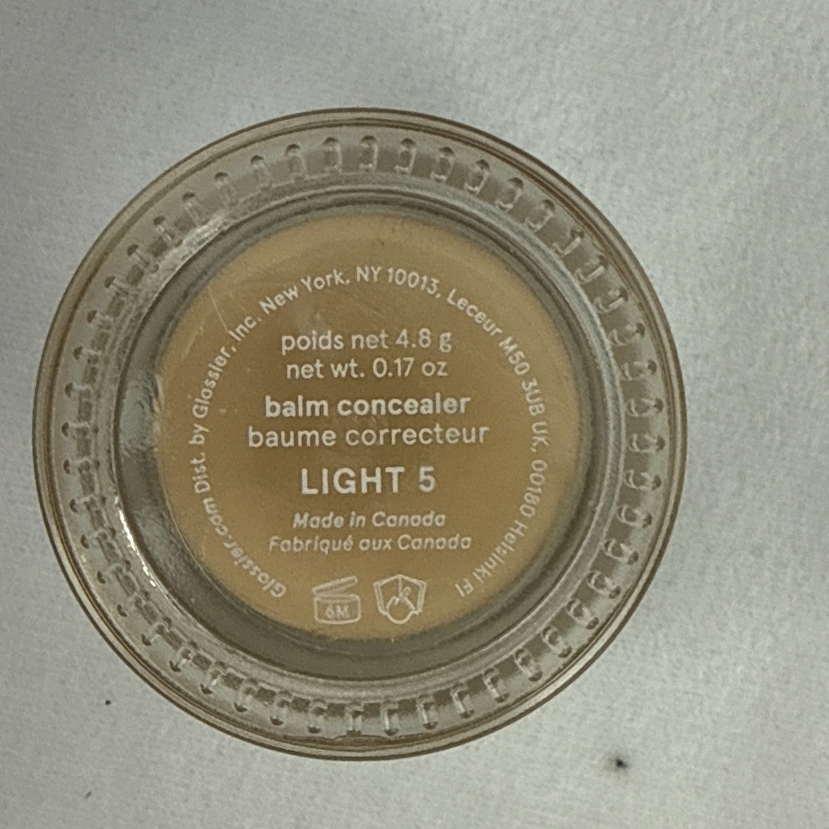 Glossier Stretch Balm Concealer Light 5 Shade 4.8 g / .17 oz