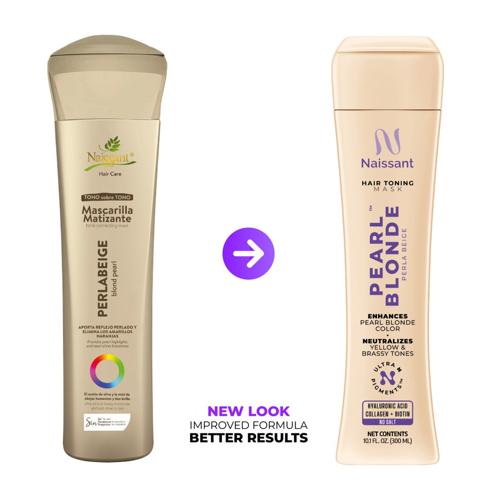 Pearl Blonde Hair Color Intensifier Shampoo & Mask Bundle for Highlights - Sulfate & Paraben Free