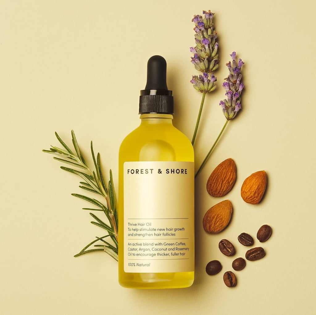 Natural Hair Growth Oil with Rosemary & Biotin for Thicker, Stronger Hair