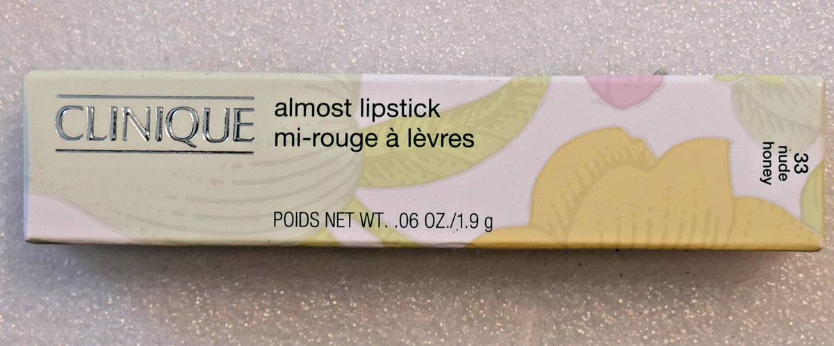 Clinique Nude Honey Lipstick #33 1.9g Full Size - Natural Lip Color
