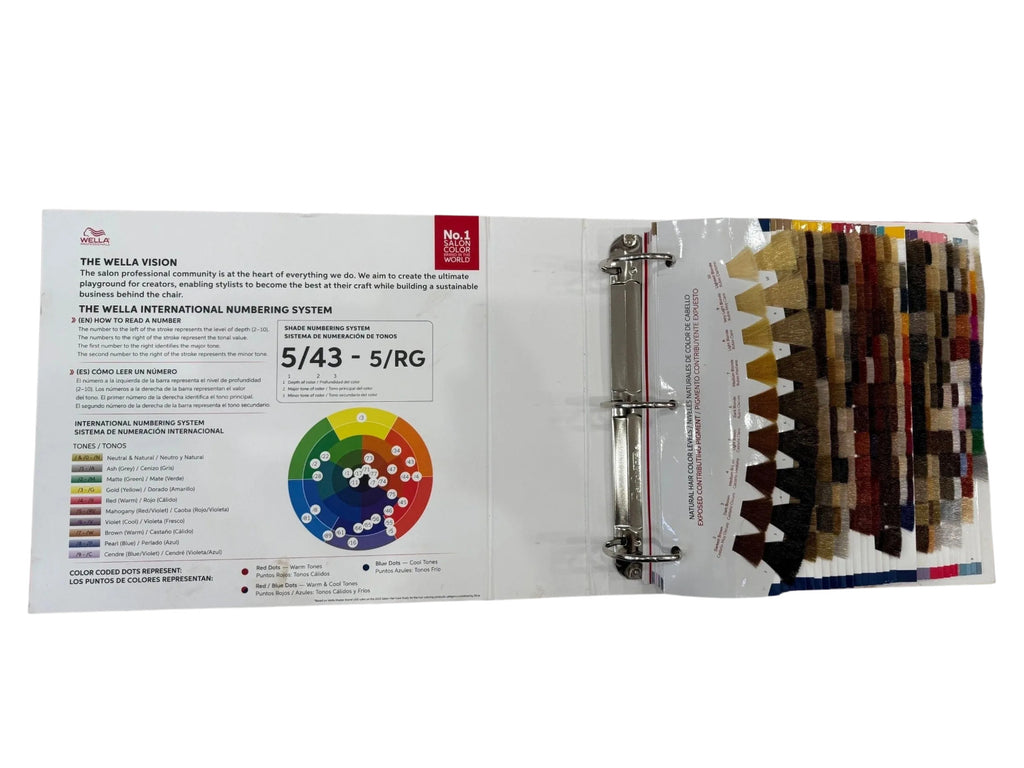 Wella Color Swatch Binder - Mini & Mega Options for Color Testing and Organization