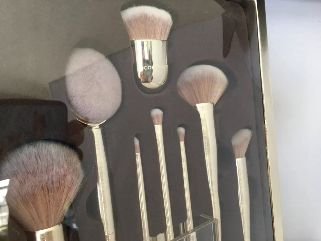 Colorjust Limited Edition Makeup Brush Set with Clear Acrylic Holder