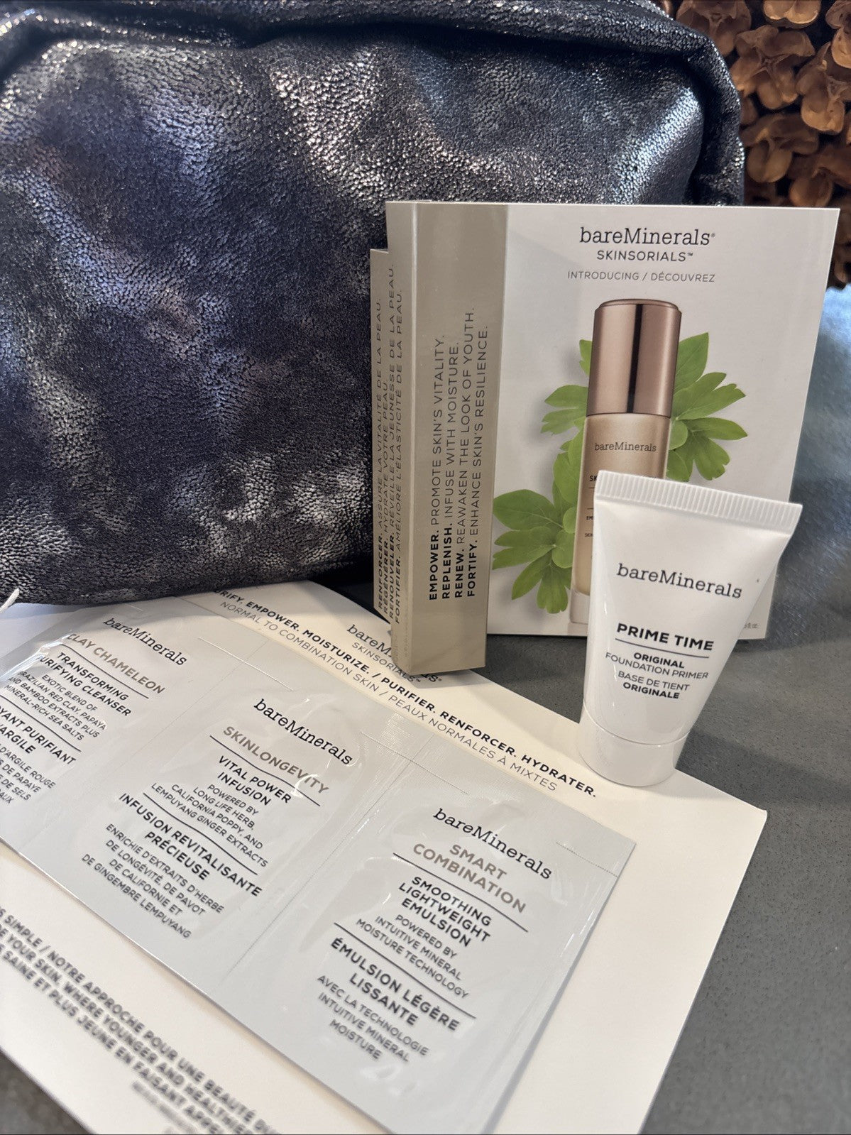Bare Minerals Nebula Night 3-Piece Gift Set Travel Size in Cosmetic Bag