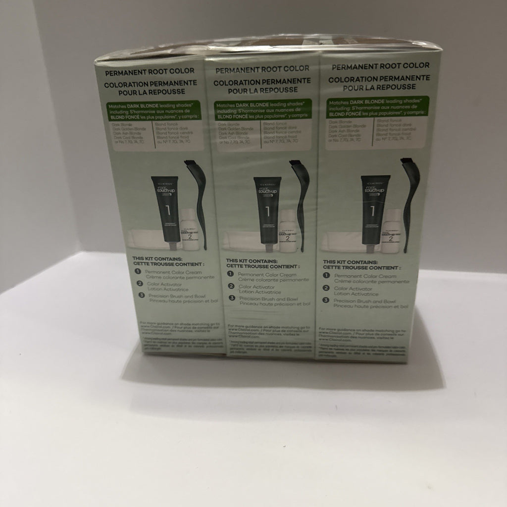 3 Pack Dark Blonde Root Touch-Up Hair Dye Kit - Natural Instincts #7