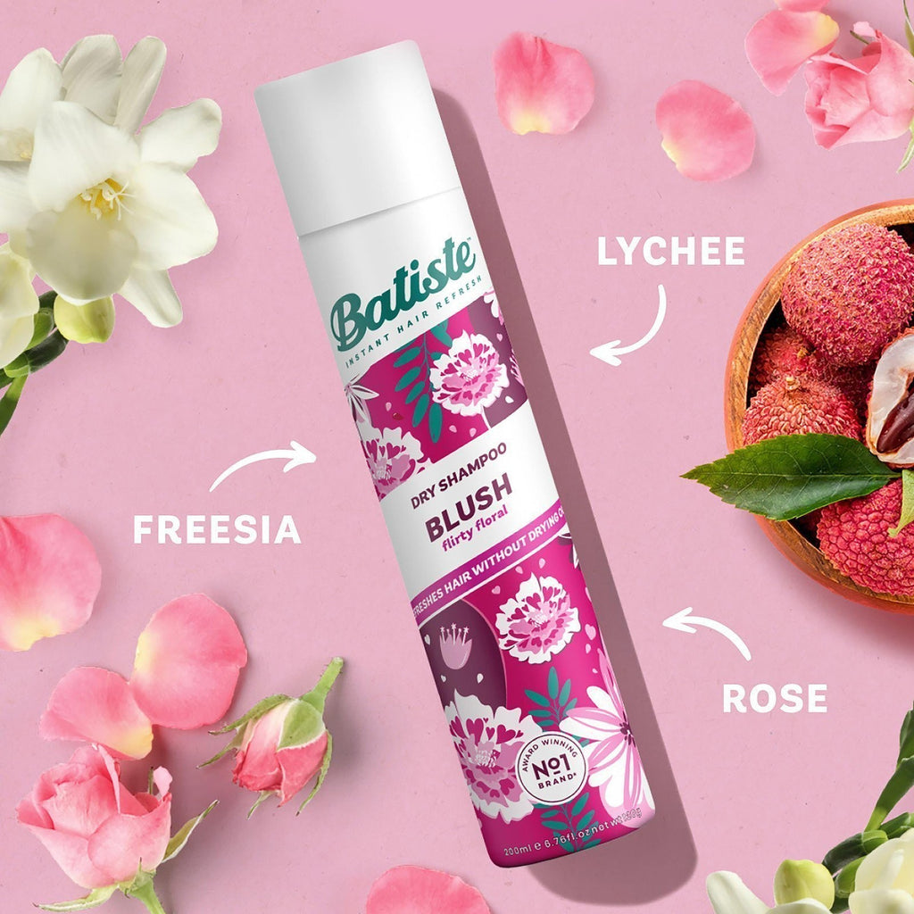 Batiste Dry Blush Shampoo 6.73 oz - 6 Pack | Volumizing & Fresh Scented Hair Care