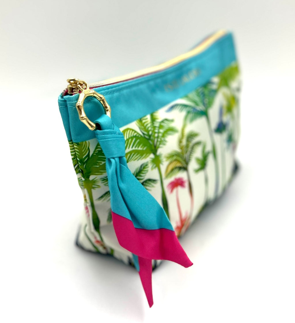 Estée Lauder Palm Tree Printed Makeup Bag with Zipper - Travel Organizer