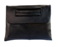 Large Black 3-in-1 Women's Clutch Shoulder Bag Faux Leather