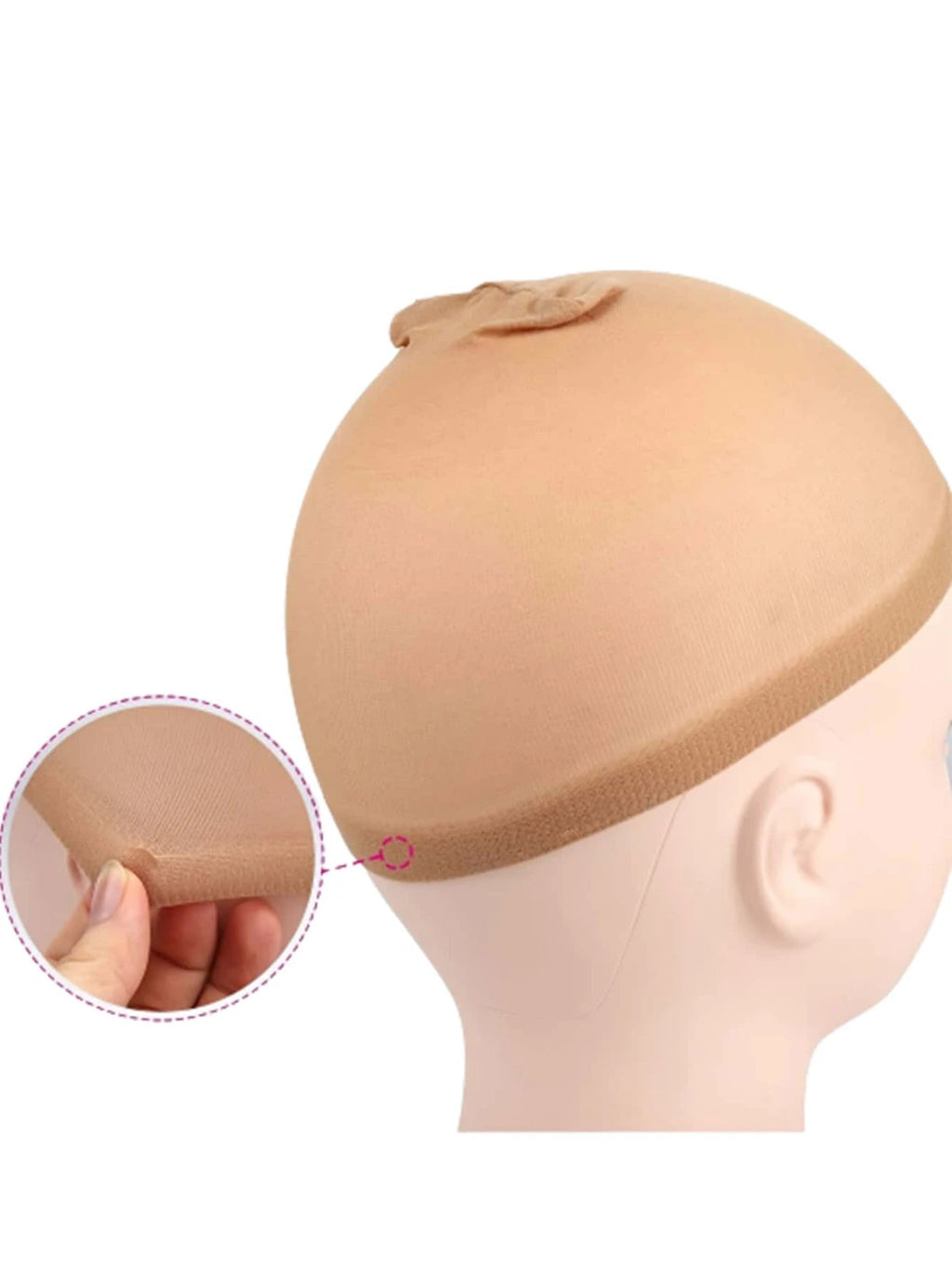 Elastic Stretch Hair Net Cap for Wig Liner Women - Breathable & Lightweight