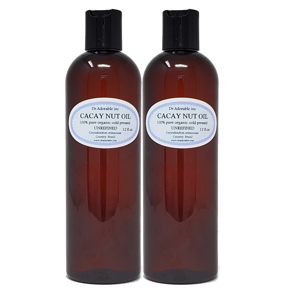 Unrefined Cacay Nut Oil for Skin Hair Body - Organic Anti-Aging Moisturizer