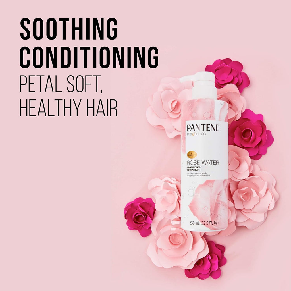 Sulfate-Free Rose Water Shampoo & Conditioner Set for All Hair Types - 17.9oz x2