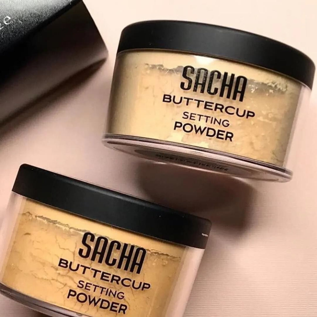 Sacha Buttercup Setting Powder - Blurs Fine Lines & Pores, No Ashy Flashback