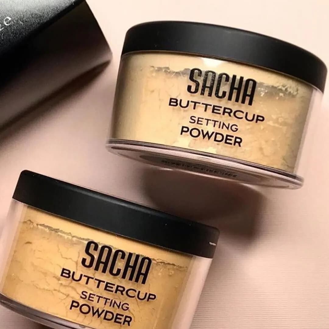 Sacha Buttercup Setting Powder - Blurs Fine Lines & Pores, No Ashy Flashback