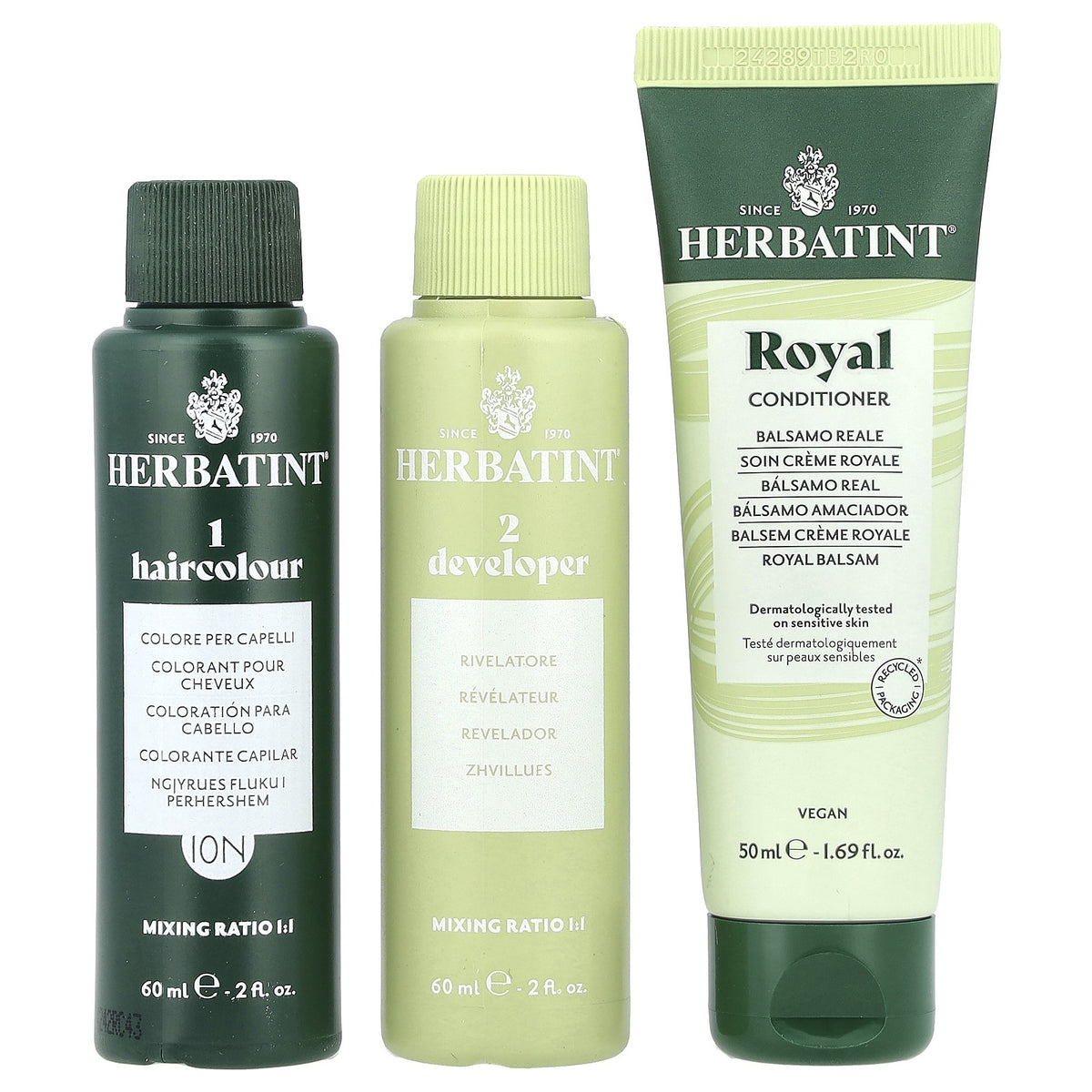 Herbatint Permanent Hair Color Gel 10N Platinum Blonde 5.75oz