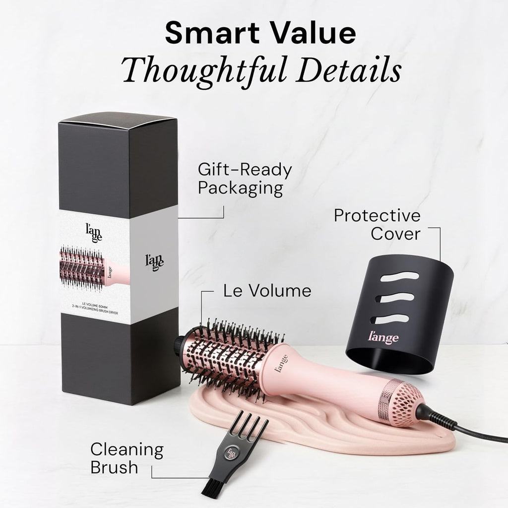 2-in-1 Titanium Blow Dryer Brush for Frizz Control & Salon Blowouts